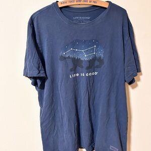 Life Is Good Men's Constellation Bear Tee - Navy